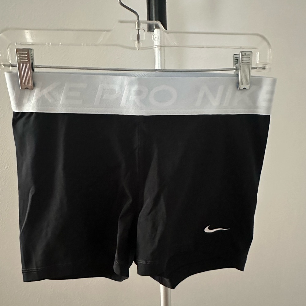 Nike Black and White Pro Shorts